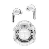 Casti Bluetooth 5.3, Type-C, IPX4, AI Call Noise Reduction, Display Digital - Acefast (T8) - White Moon