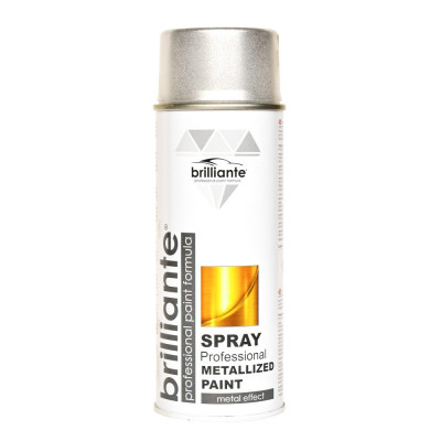 Spray Vopsea Metalizata Brilliante, Gri, 400ml foto