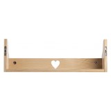 Raft de perete Haus Projekt, 50 x 1- x 12 cm, lemn de pin, natur