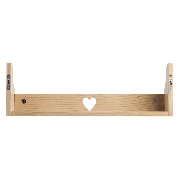 Raft de perete Haus Projekt, 50 x 1- x 12 cm, lemn de pin, natur