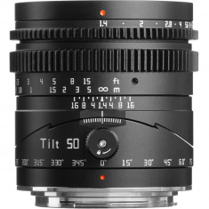 Obiectiv TTArtisan Tilt 50mm f/1.4 Negru pentru Olympus/Panasonic MFT Mount