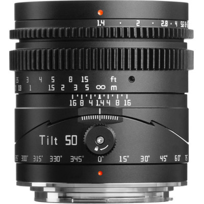Obiectiv TTArtisan Tilt 50mm f/1.4 Negru pentru Canon RF Mount foto