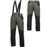 Pantalon Multifunctional Cu Bretele / Kaki - S