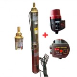 Pompa Submersibila Cupru DRK 4STM4-8 1.1kW + Presostat Electronic PC-13a
