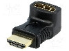 Cablu {{Tip cablu de conectare}}, HDMI mufa, HDMI soclu 270&deg;, {{Lungime cablu}}, {{Culoare izola&amp;#355;ie}}, Goobay - 68782