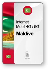eSIM Internet Maldive, valabil 7 zile, trafic 1 GB, Standard foto