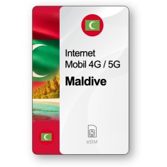 eSIM Internet Maldive, valabil 7 zile, trafic 1 GB, Standard