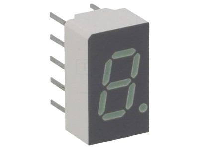 Afișaj LED 7 Segmente Verde 7,62mm foto