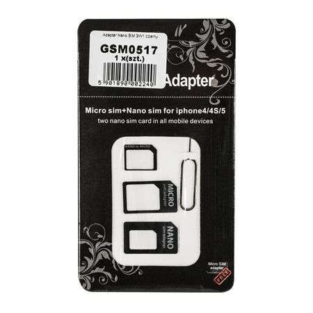 Adaptor nano / micro / sim 3 in 1