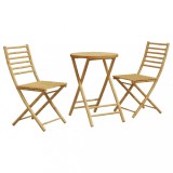Gossi set mobilier bistro, 3 piese, bambus