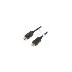Cablu DisplayPort - DisplayPort, din ambele par&#355;i, DisplayPort mufa, 5m, negru, Goobay - 49961