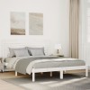 VidaXL Cadru pat foarte lung fără saltea, alb, 160x210 cm lemn masiv