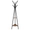Cuier, Songmics, 6 carlige, 2 rafturi, metal, negru, 49x49x179 cm