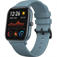 Ceas Smartwatch Amazfit Huami GTS, Carcasa metalica, GPS, Bleu