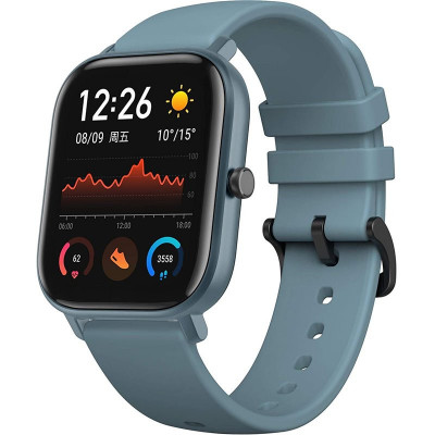 Ceas Smartwatch Amazfit Huami GTS, Carcasa metalica, GPS, Bleu foto