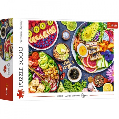 Puzzle trefl 3000 bolul colorat foto