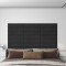Panouri de perete 12 buc. Negru 60x15 cm catifea 1,08 m&sup2;