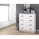 Comoda 4B RO, 72x39x85, alb, MP