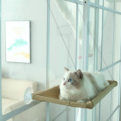 Hamac Elegant pentru pisica cu montaj pe geam, 55 x 32 cm foto