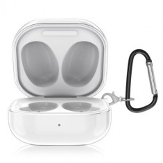 Husa kwmobile pentru Samsung Galaxy Buds 2 Pro/Galaxy Buds 2/Galaxy Buds Live, Silicon, Transparent, 60179.03