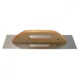 Gletiera inox, maner de lemn lung, 13x48 cm