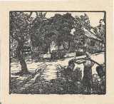 A3357N Gravură de &icirc;nceput de secol al XX-lea, artist rom&acirc;n