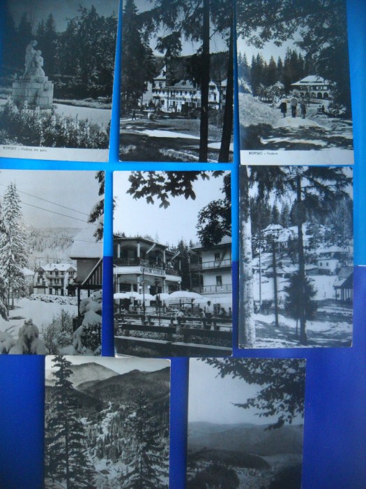 HOPCT LOT NR 201 BORSEC - JUD HARGHITA -8 CARTI POSTALE-RPR-CIRCULATE
