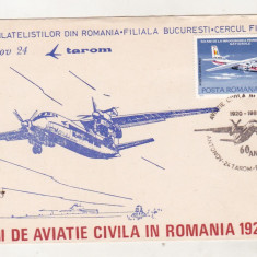 bnk fil Plic ocazional 50 ani aviatie civila - Antonov 24 - 1980