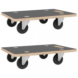 Cumpara ieftin Carucioare transport 2 buc dreptunghiulare 60x40x11,5 cm 250 kg