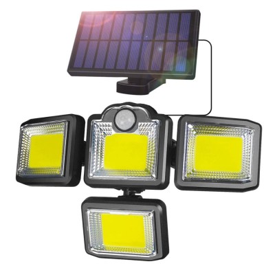 Lampa solara 192LED, 1929, suport prindere, senzor, 40W foto