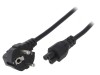 Cablu Electric 3x0,5mm2 cu Ștecăr &icirc;n Unghi și Conector IEC C5