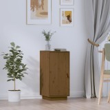 VidaXL Dulap, maro miere, 34x40x75 cm, lemn masiv de pin