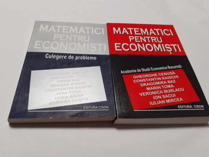 MATEMATICI PENTRU ECONOMISTI /CULEGERE DE PROBLEME Gheorghe Cenusa RF1/4