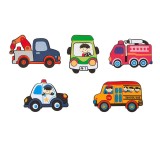 Autocolante de perete decorative, Masinute, set 5 bucati, ATU-084711, Oem