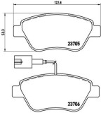 Placute Frana BREMBO P 23 085 Prime Line - Alfa Romeo Fiat Lancia