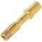Conector circular soclu aurit, crimpat