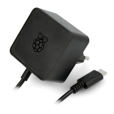 Sursa de alimentare oficiala Raspberry Pi 4, USB-C, 5.1V 3A, 15.3W, EU, Neagra