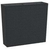 Cumpara ieftin Jardiniera cu interior detasabil, antracit, 12 / 44 L, PP ratan