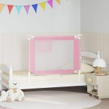 vidaXL Balustradă de protecție pat copii, roz, 100x25 cm, textil 10199