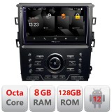Navigatie Ford Mondeo MK5 2015-2022 Android 12 QLED 2K 8GB RAM 128GB
