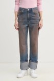 Sisley jeansi femei high waist, 43Y3LE049