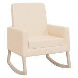 Cumpara ieftin Scaun balansoar, crem, material textil