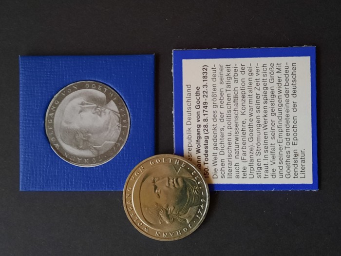 5 DM &quot;J.W. von Goethe&quot; litera D, 1982, RFG - G 4678