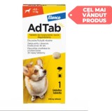 AdTab Caini 5.5-11kg, 1tb - Antiparazitar Masticabil Purici si Capuse, Protectie 1 Luna