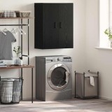 VidaXL Dulap montat pe perete Stejar negru 69.5 x 34 x 90 cm