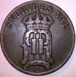 Moneda Suedia - 5 Ore 1907, Europa