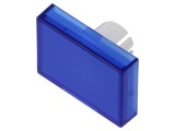 Lentilă buton 22mm EAO 61-9681.6 albastră transparentă din plastic