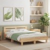 VidaXL Cadru de pat cu tăblie stejar sonoma 140x190 cm lemn prelucrat