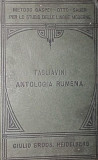 ANTOLOGIA RUMENA, BOLOGNA, 1923 (ANTOLOGIE DE LITERATURA ROMANA IN LIMBA ITALIANA)