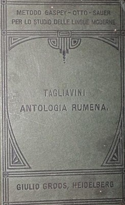 ANTOLOGIA RUMENA, BOLOGNA, 1923 (ANTOLOGIE DE LITERATURA ROMANA IN LIMBA ITALIANA) foto